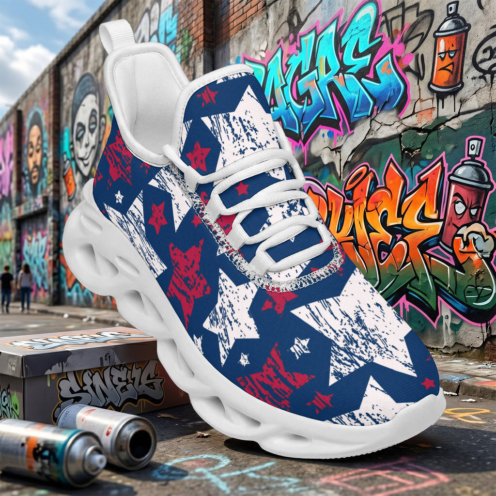 Custom United States 2026 World Cup Sneakers DIY Country Flag Running Shoes Lightweight Sport Shoes Gift for Football Fans Personalized Team Name and Logo FN003-F009144-13