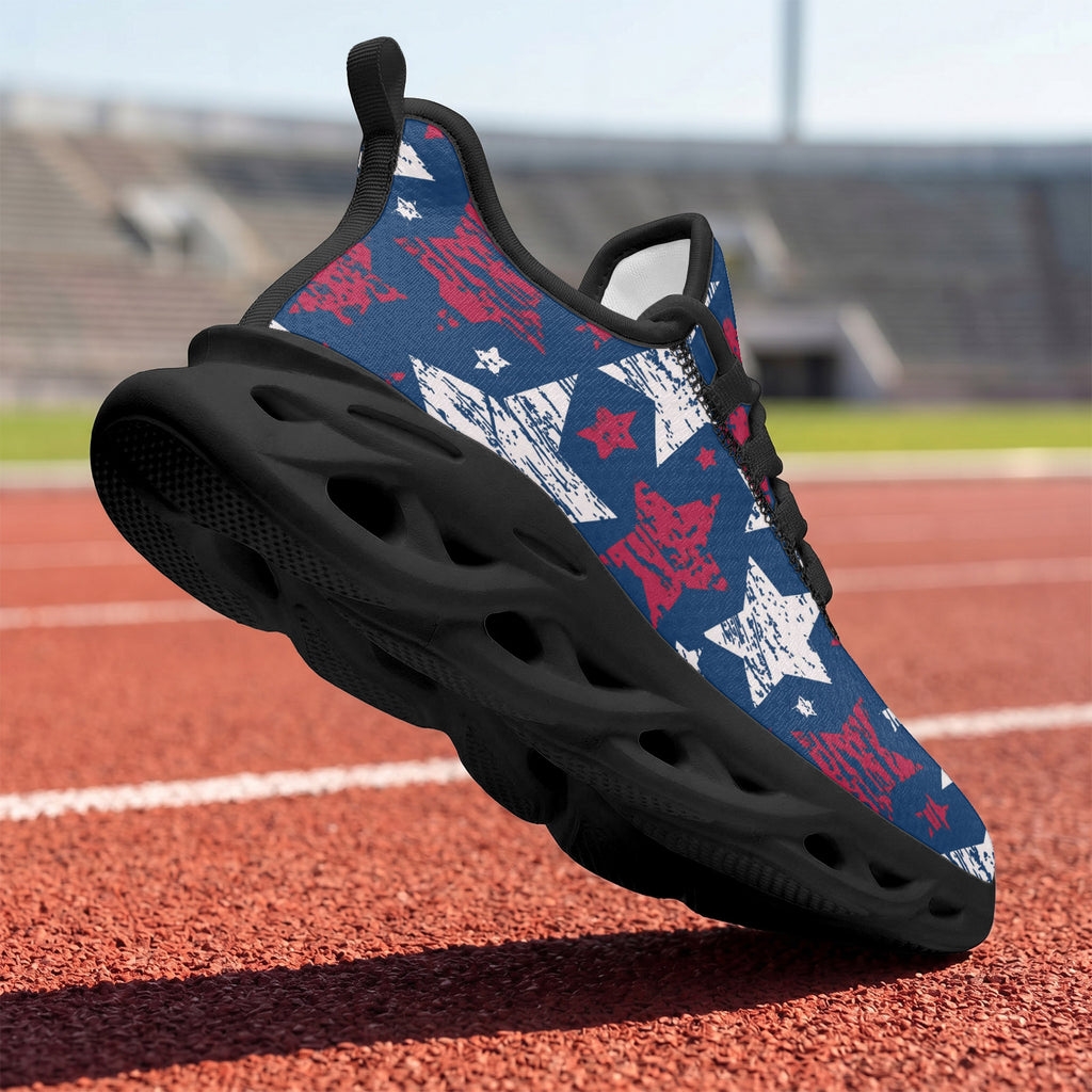 Custom United States 2026 World Cup Sneakers DIY Country Flag Running Shoes Lightweight Sport Shoes Gift for Football Fans Personalized Team Name and Logo FN003-F009144-13