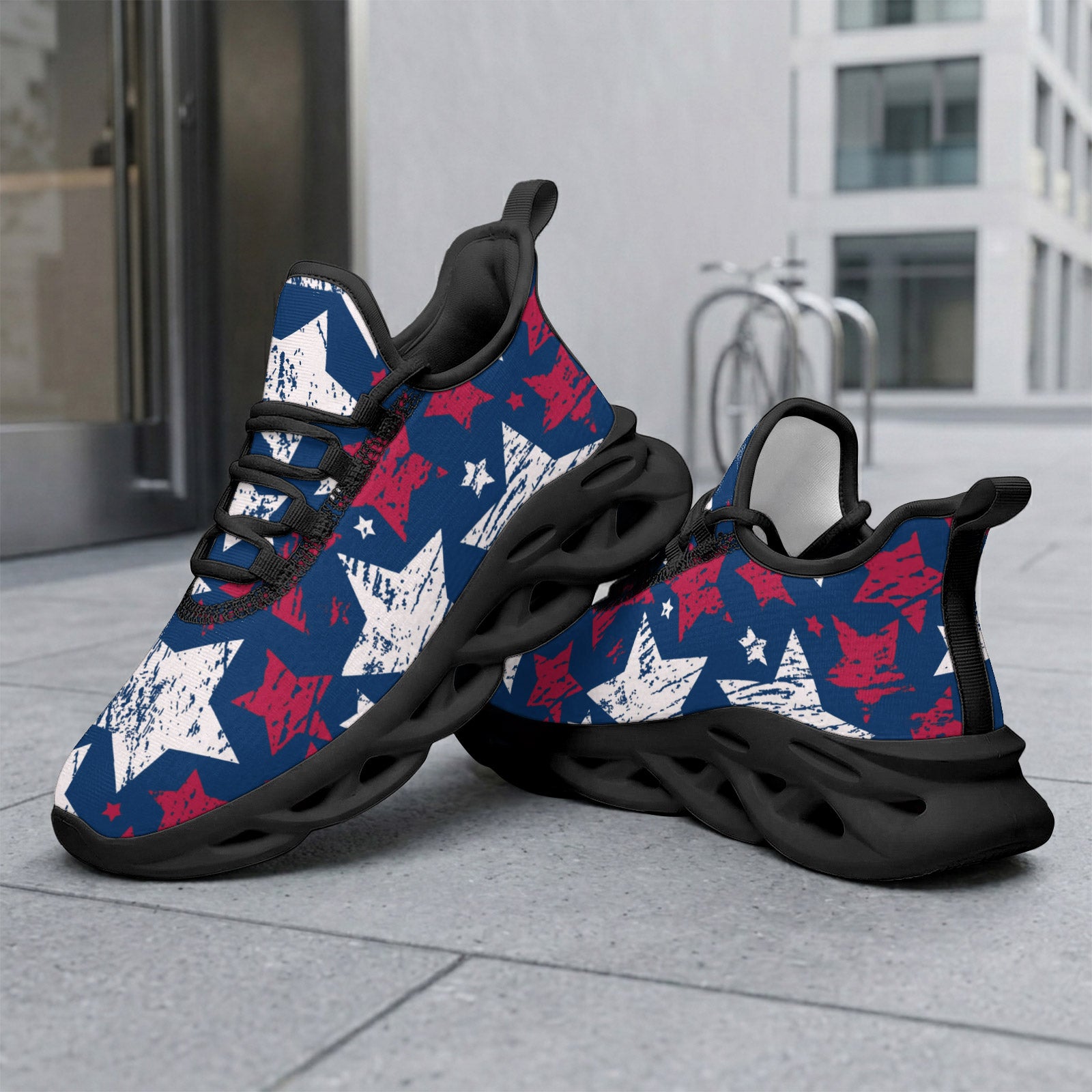 Custom United States 2026 World Cup Sneakers DIY Country Flag Running Shoes Lightweight Sport Shoes Gift for Football Fans Personalized Team Name and Logo FN003-F009144-13