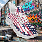 Custom United States 2026 World Cup Sneakers DIY Country Flag Running Shoes Lightweight Sport Shoes Gift for Football Fans Personalized Team Name and Logo FN003-F009144-14