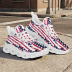 Custom United States 2026 World Cup Sneakers DIY Country Flag Running Shoes Lightweight Sport Shoes Gift for Football Fans Personalized Team Name and Logo FN003-F009144-14