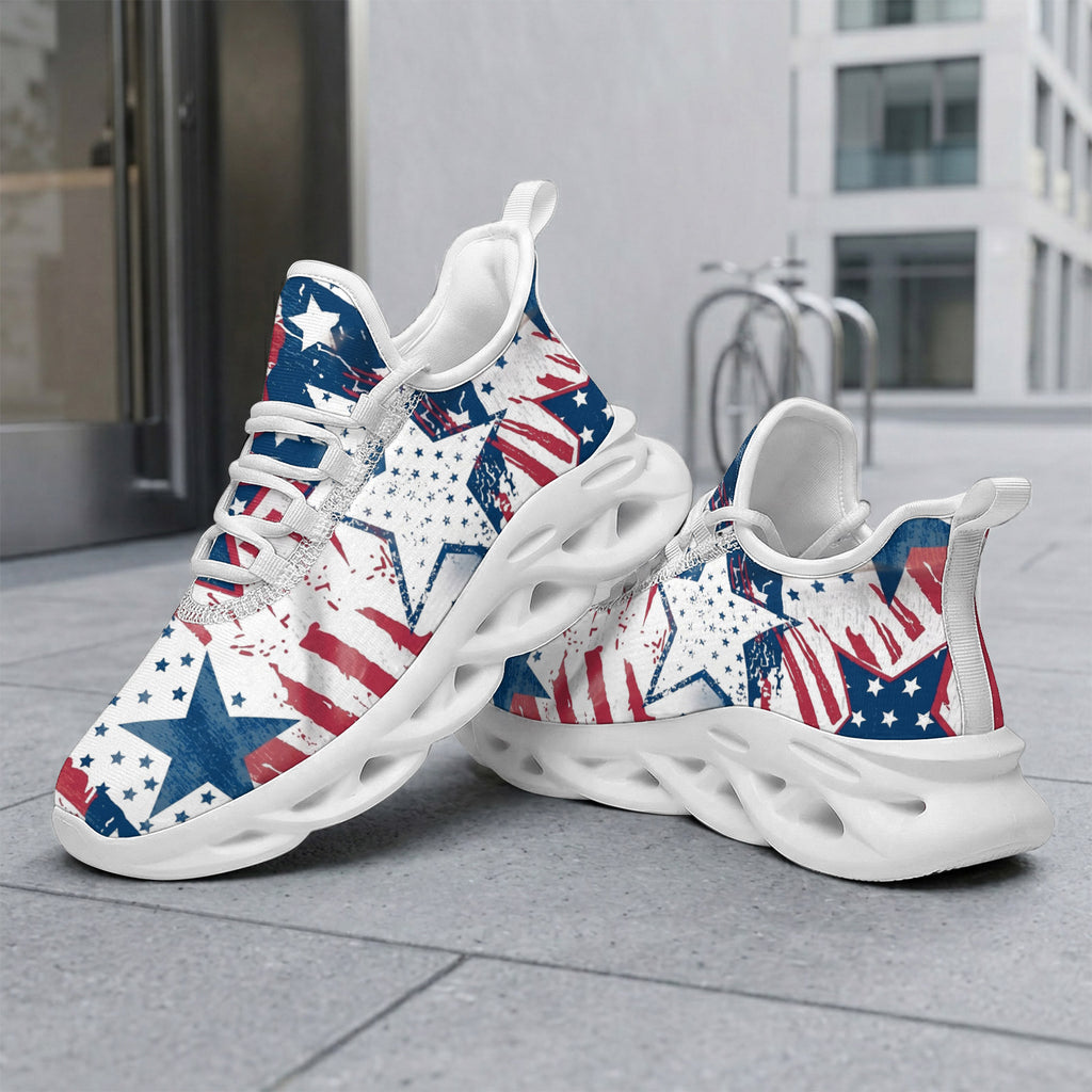 Custom United States 2026 World Cup Sneakers DIY Country Flag Running Shoes Lightweight Sport Shoes Gift for Football Fans Personalized Team Name and Logo FN003-F009144-15