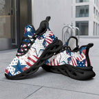 Custom United States 2026 World Cup Sneakers DIY Country Flag Running Shoes Lightweight Sport Shoes Gift for Football Fans Personalized Team Name and Logo FN003-F009144-15