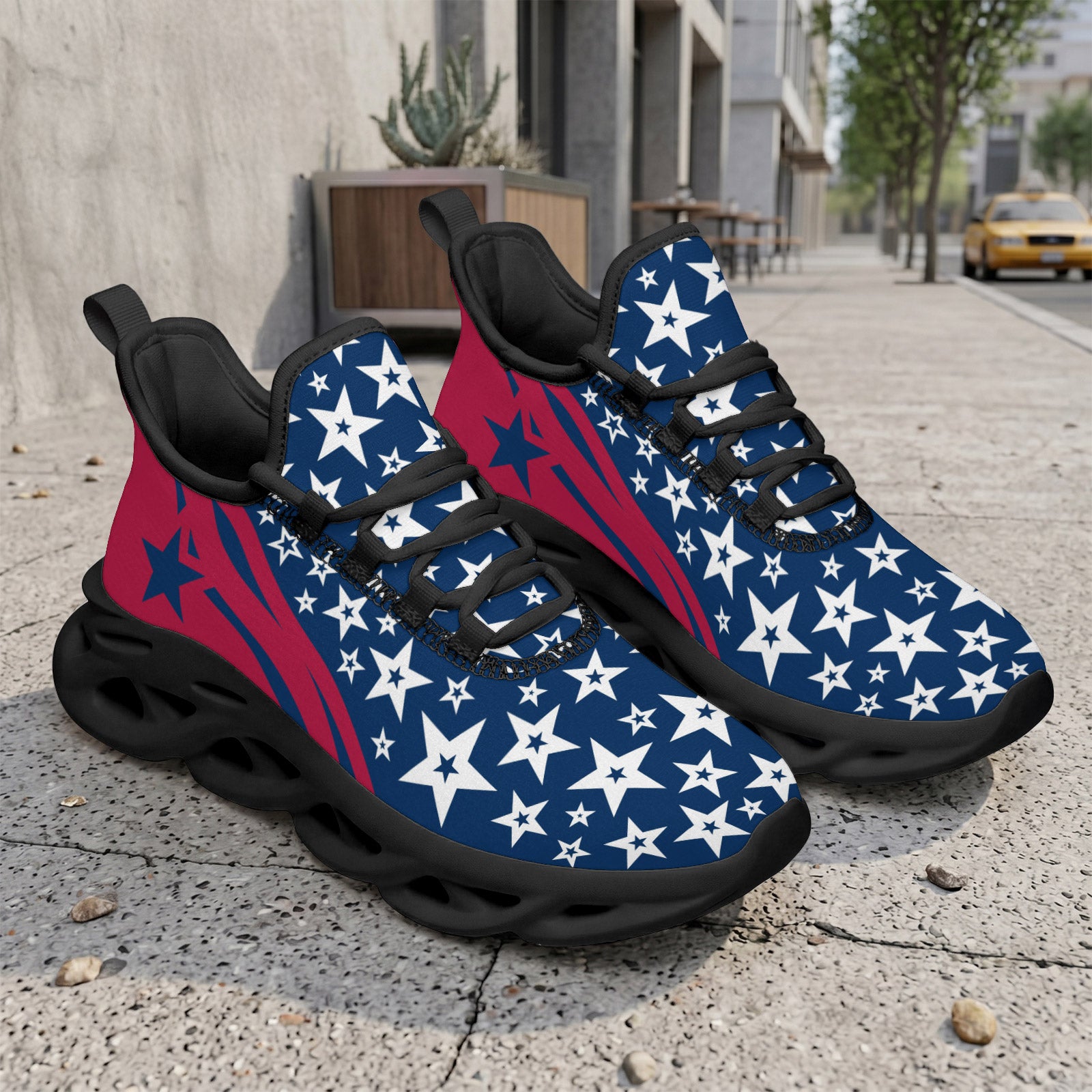 Custom United States 2026 World Cup Sneakers DIY Country Flag Running Shoes Lightweight Sport Shoes Gift for Football Fans Personalized Team Name and Logo FN003-F009144-1