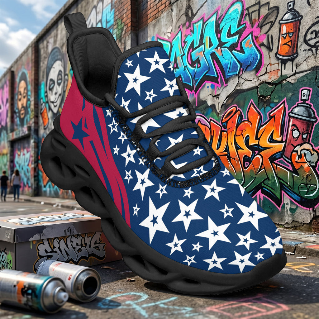 Custom United States 2026 World Cup Sneakers DIY Country Flag Running Shoes Lightweight Sport Shoes Gift for Football Fans Personalized Team Name and Logo FN003-F009144-1