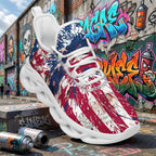 Custom United States 2026 World Cup Sneakers DIY Country Flag Running Shoes Lightweight Sport Shoes Gift for Football Fans Personalized Team Name and Logo FN003-F009144-2