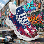 Custom United States 2026 World Cup Sneakers DIY Country Flag Running Shoes Lightweight Sport Shoes Gift for Football Fans Personalized Team Name and Logo FN003-F009144-3