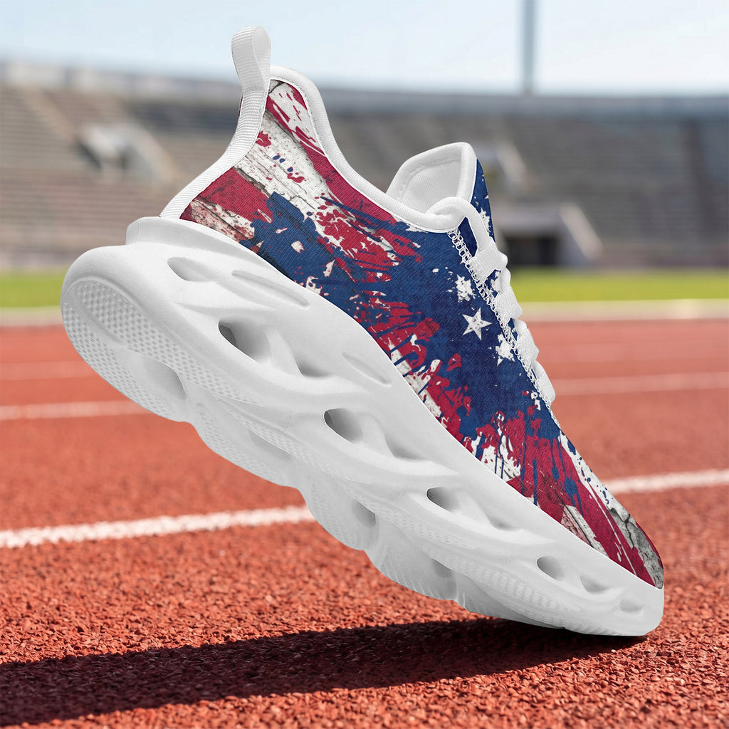 Custom United States 2026 World Cup Sneakers DIY Country Flag Running Shoes Lightweight Sport Shoes Gift for Football Fans Personalized Team Name and Logo FN003-F009144-3