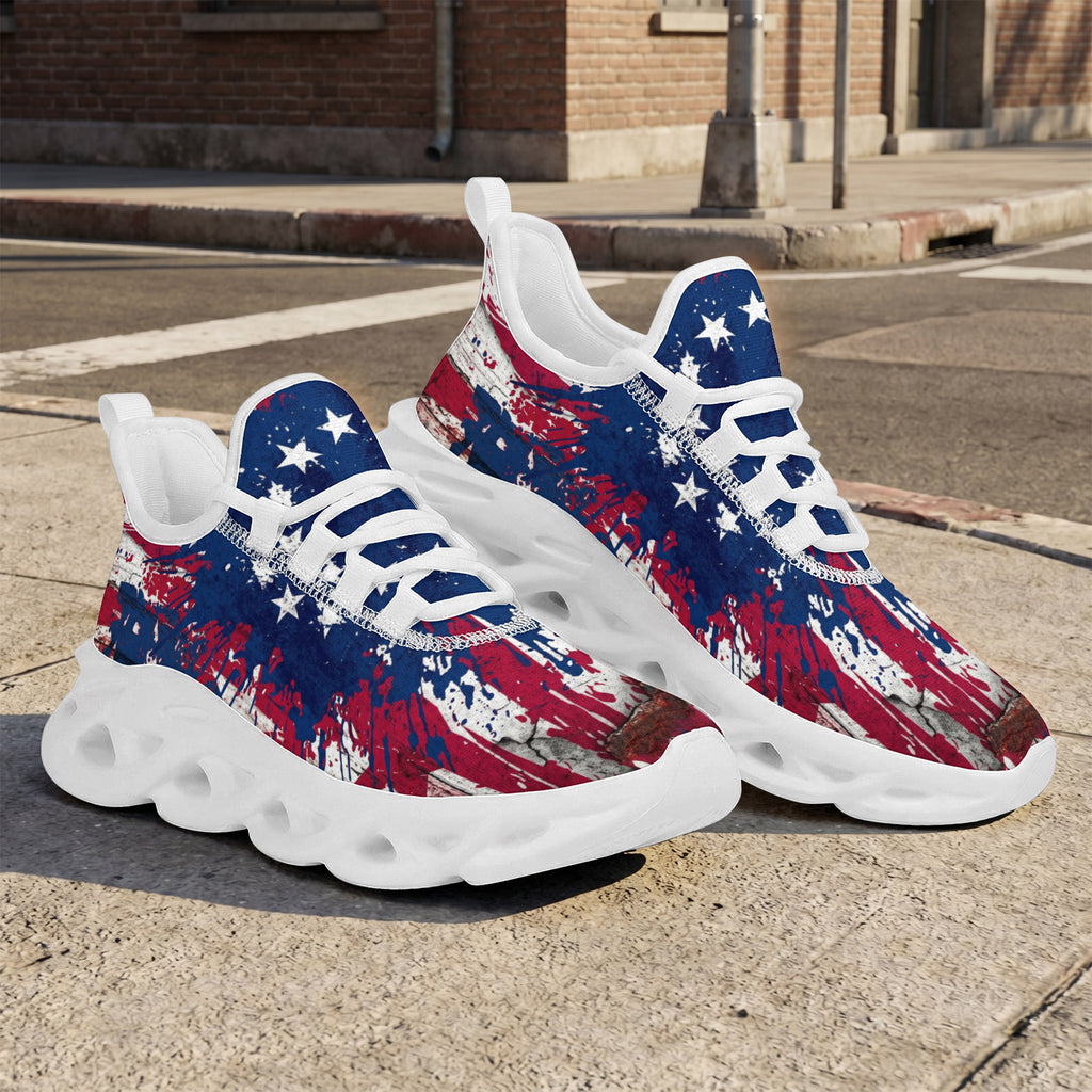 Custom United States 2026 World Cup Sneakers DIY Country Flag Running Shoes Lightweight Sport Shoes Gift for Football Fans Personalized Team Name and Logo FN003-F009144-3