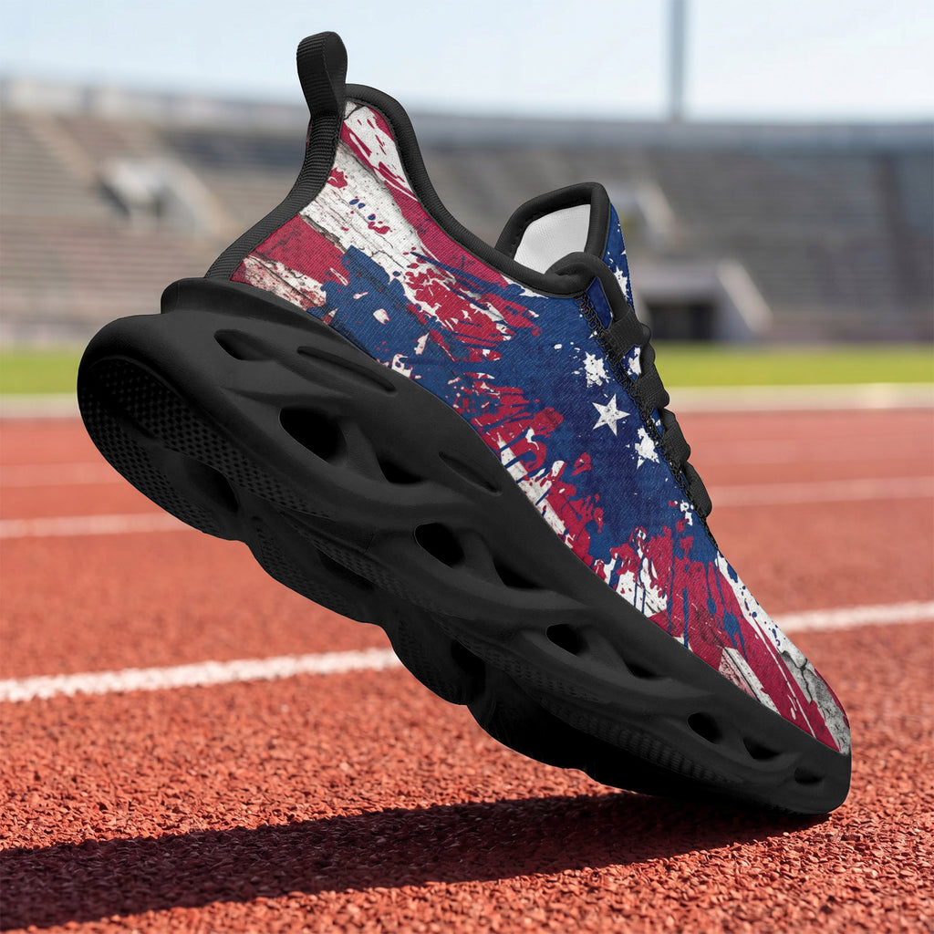 Custom United States 2026 World Cup Sneakers DIY Country Flag Running Shoes Lightweight Sport Shoes Gift for Football Fans Personalized Team Name and Logo FN003-F009144-3