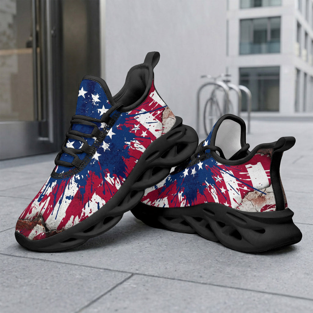 Custom United States 2026 World Cup Sneakers DIY Country Flag Running Shoes Lightweight Sport Shoes Gift for Football Fans Personalized Team Name and Logo FN003-F009144-3