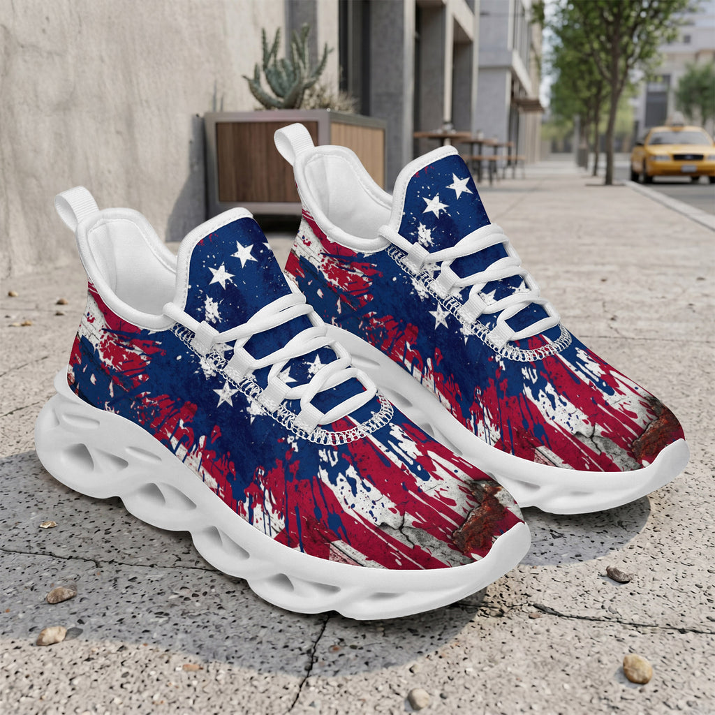 Custom United States 2026 World Cup Sneakers DIY Country Flag Running Shoes Lightweight Sport Shoes Gift for Football Fans Personalized Team Name and Logo FN003-F009144-3