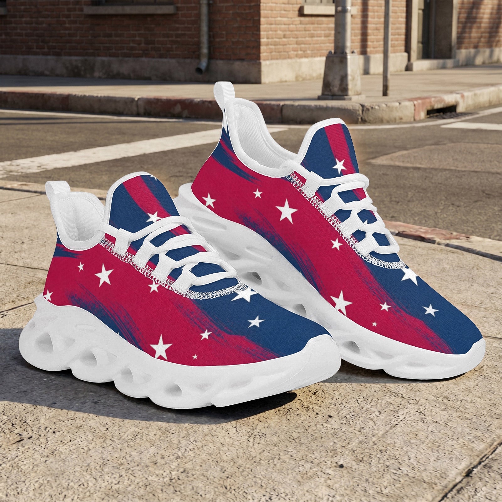 Custom United States 2026 World Cup Sneakers DIY Country Flag Running Shoes Lightweight Sport Shoes Gift for Football Fans Personalized Team Name and Logo FN003-F009144-4