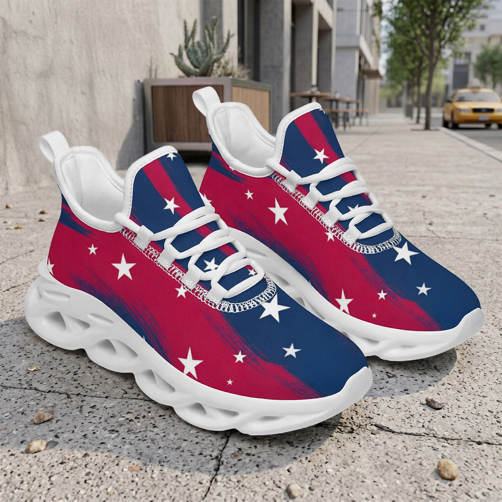 Custom United States 2026 World Cup Sneakers DIY Country Flag Running Shoes Lightweight Sport Shoes Gift for Football Fans Personalized Team Name and Logo FN003-F009144-4
