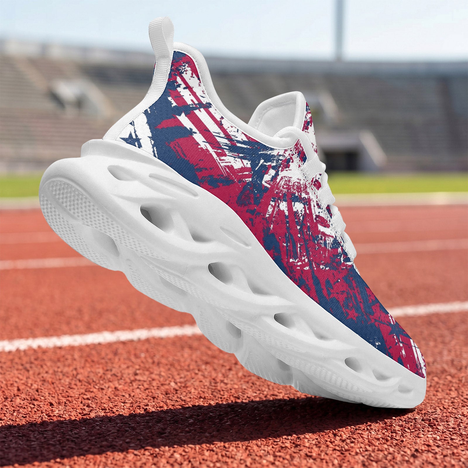 Custom United States 2026 World Cup Sneakers DIY Country Flag Running Shoes Lightweight Sport Shoes Gift for Football Fans Personalized Team Name and Logo FN003-F009144-5