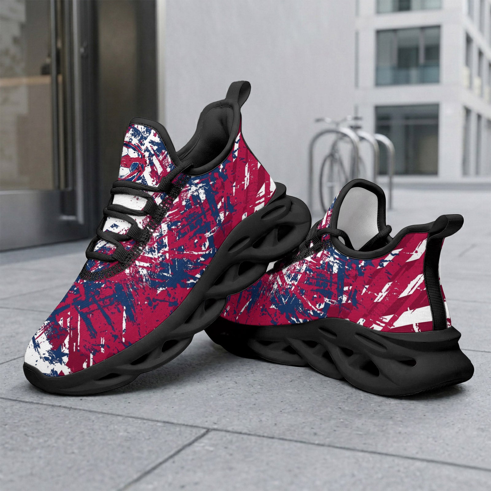 Custom United States 2026 World Cup Sneakers DIY Country Flag Running Shoes Lightweight Sport Shoes Gift for Football Fans Personalized Team Name and Logo FN003-F009144-5