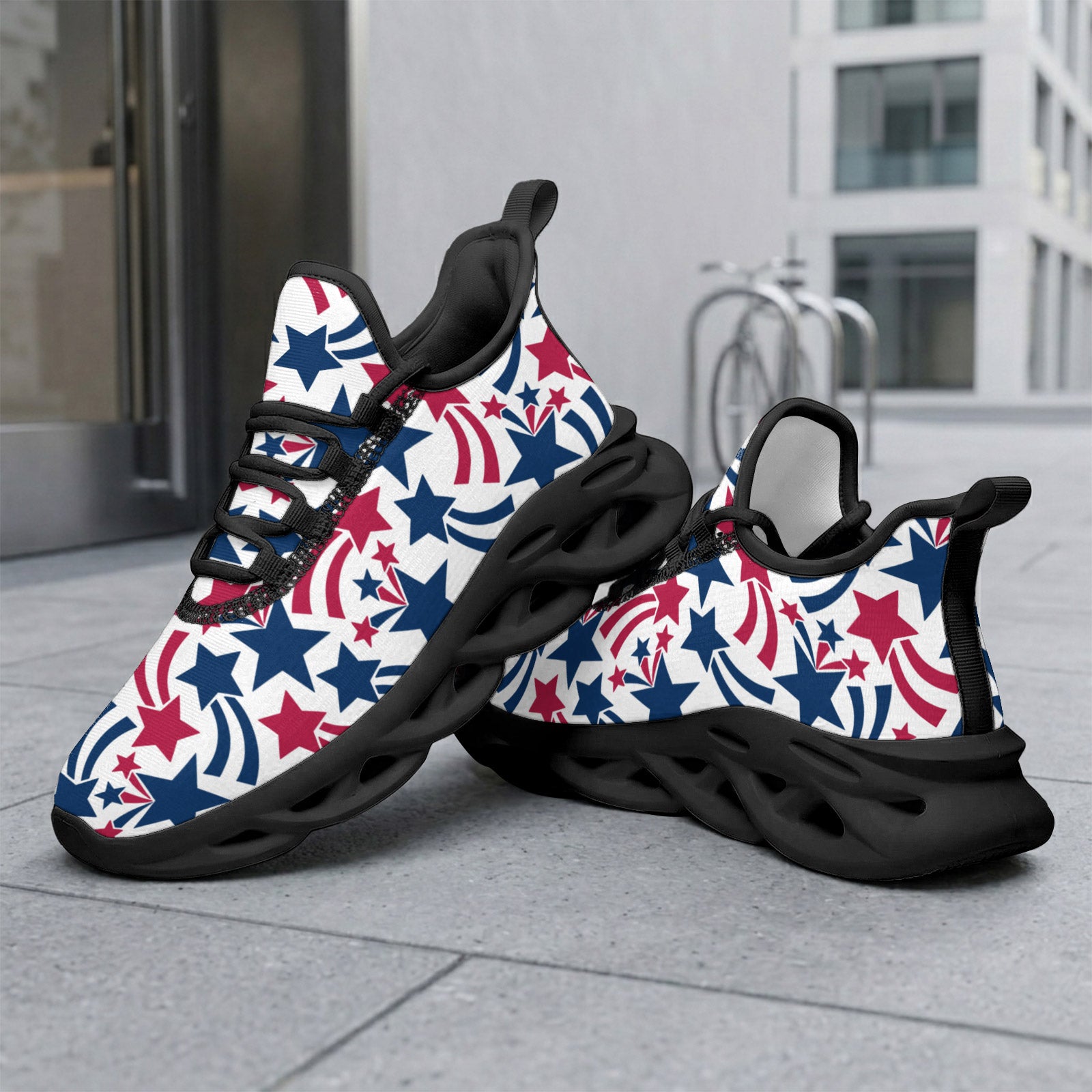 Custom United States 2026 World Cup Sneakers DIY Country Flag Running Shoes Lightweight Sport Shoes Gift for Football Fans Personalized Team Name and Logo FN003-F009144-6