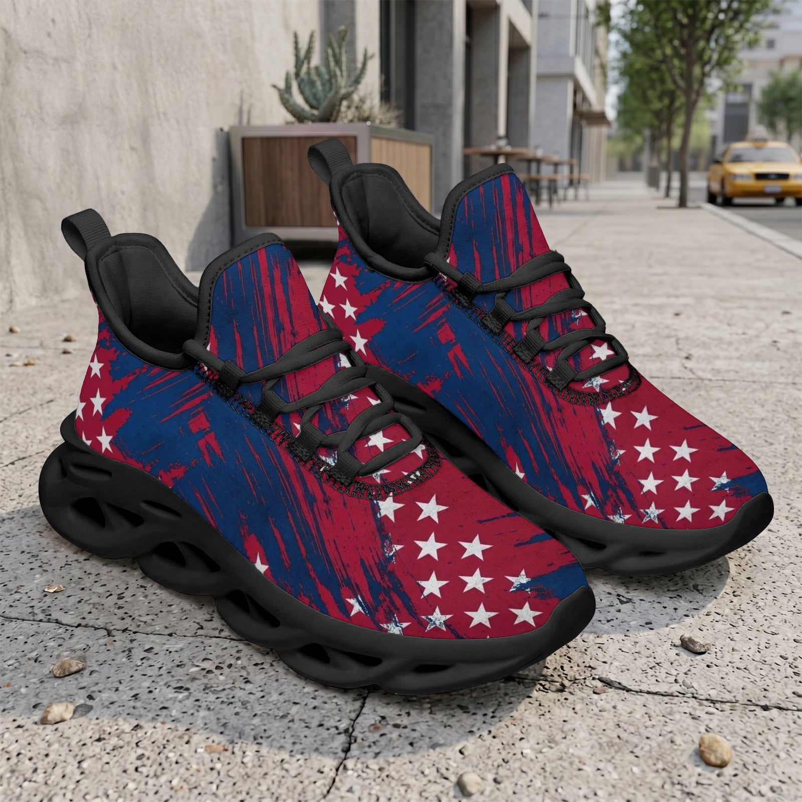 Custom United States 2026 World Cup Sneakers DIY Country Flag Running Shoes Lightweight Sport Shoes Gift for Football Fans Personalized Team Name and Logo FN003-F009144-7