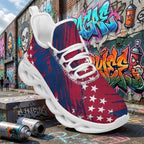 Custom United States 2026 World Cup Sneakers DIY Country Flag Running Shoes Lightweight Sport Shoes Gift for Football Fans Personalized Team Name and Logo FN003-F009144-7