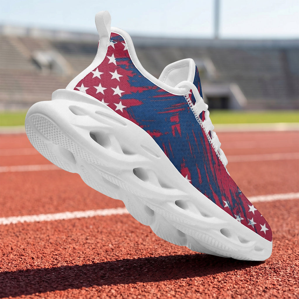 Custom United States 2026 World Cup Sneakers DIY Country Flag Running Shoes Lightweight Sport Shoes Gift for Football Fans Personalized Team Name and Logo FN003-F009144-7