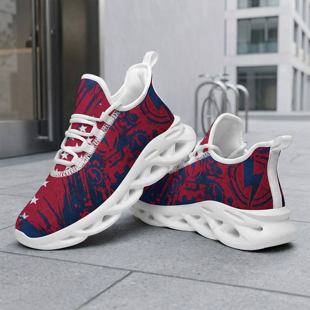 Custom United States 2026 World Cup Sneakers DIY Country Flag Running Shoes Lightweight Sport Shoes Gift for Football Fans Personalized Team Name and Logo FN003-F009144-7