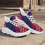 Custom United States 2026 World Cup Sneakers DIY Country Flag Running Shoes Lightweight Sport Shoes Gift for Football Fans Personalized Team Name and Logo FN003-F009144-7