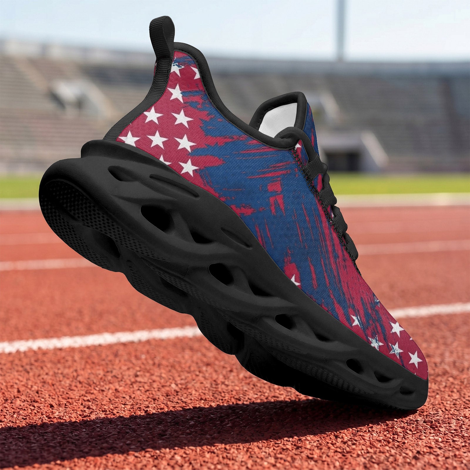 Custom United States 2026 World Cup Sneakers DIY Country Flag Running Shoes Lightweight Sport Shoes Gift for Football Fans Personalized Team Name and Logo FN003-F009144-7