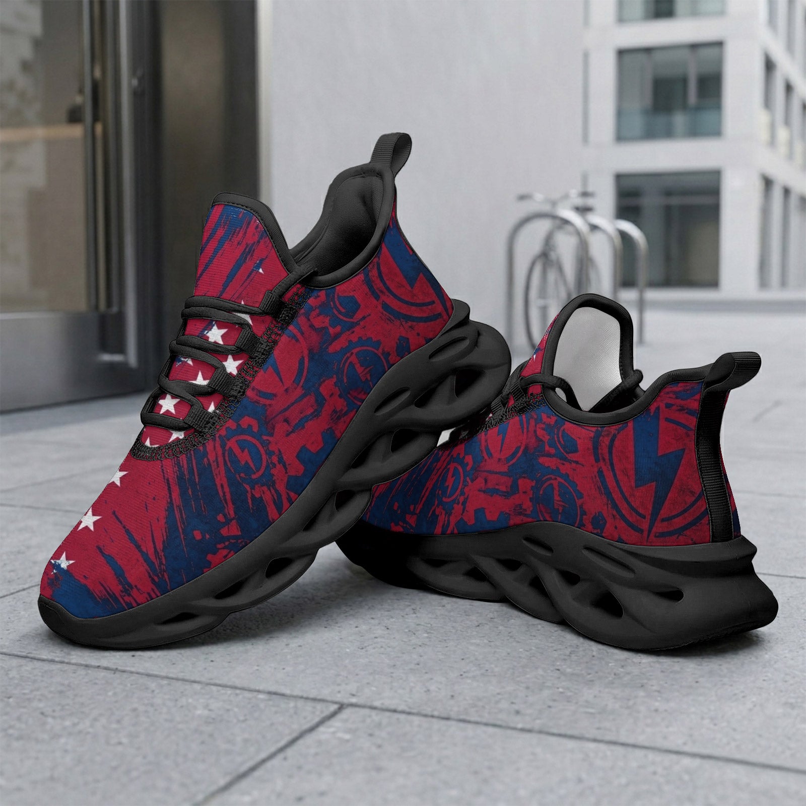Custom United States 2026 World Cup Sneakers DIY Country Flag Running Shoes Lightweight Sport Shoes Gift for Football Fans Personalized Team Name and Logo FN003-F009144-7