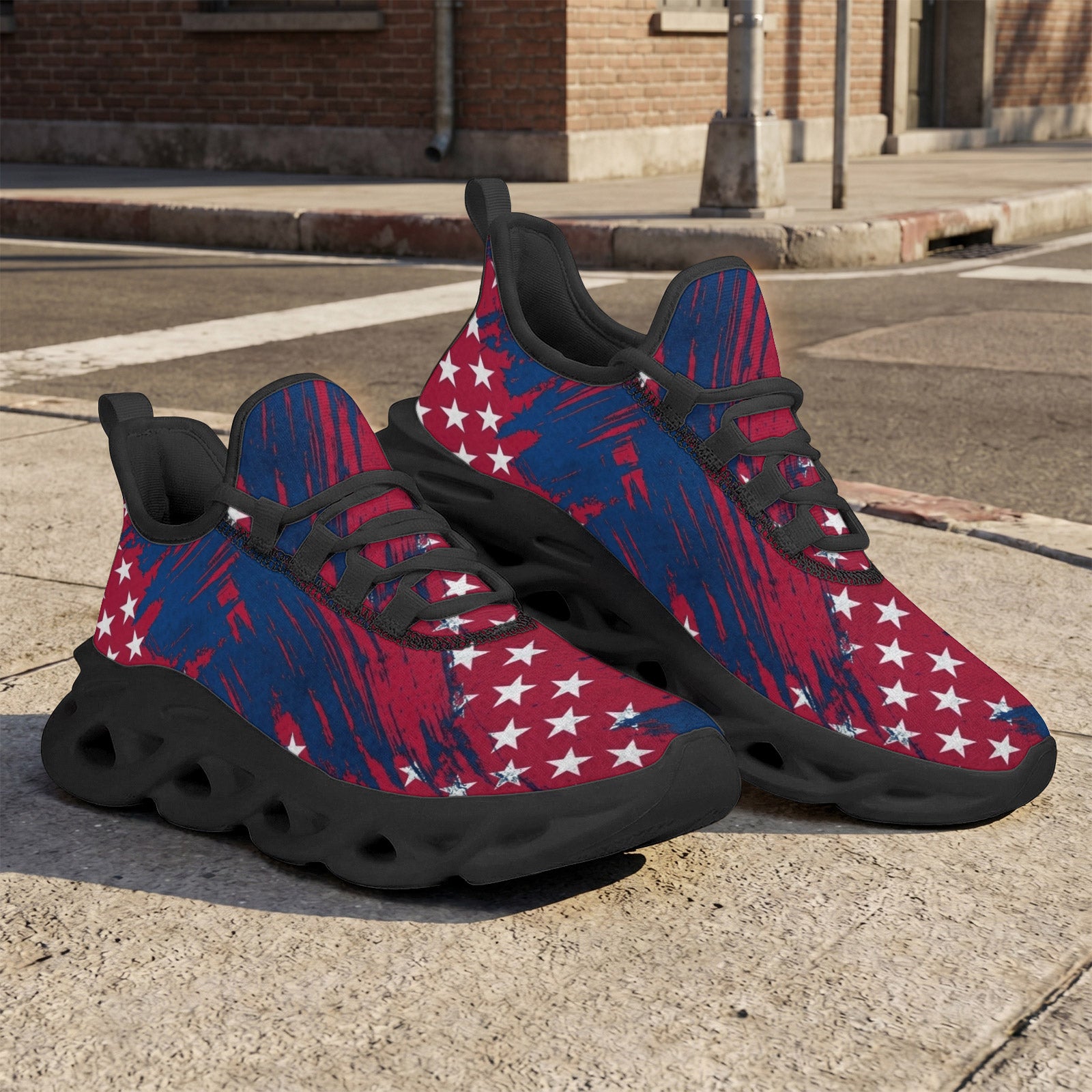 Custom United States 2026 World Cup Sneakers DIY Country Flag Running Shoes Lightweight Sport Shoes Gift for Football Fans Personalized Team Name and Logo FN003-F009144-7