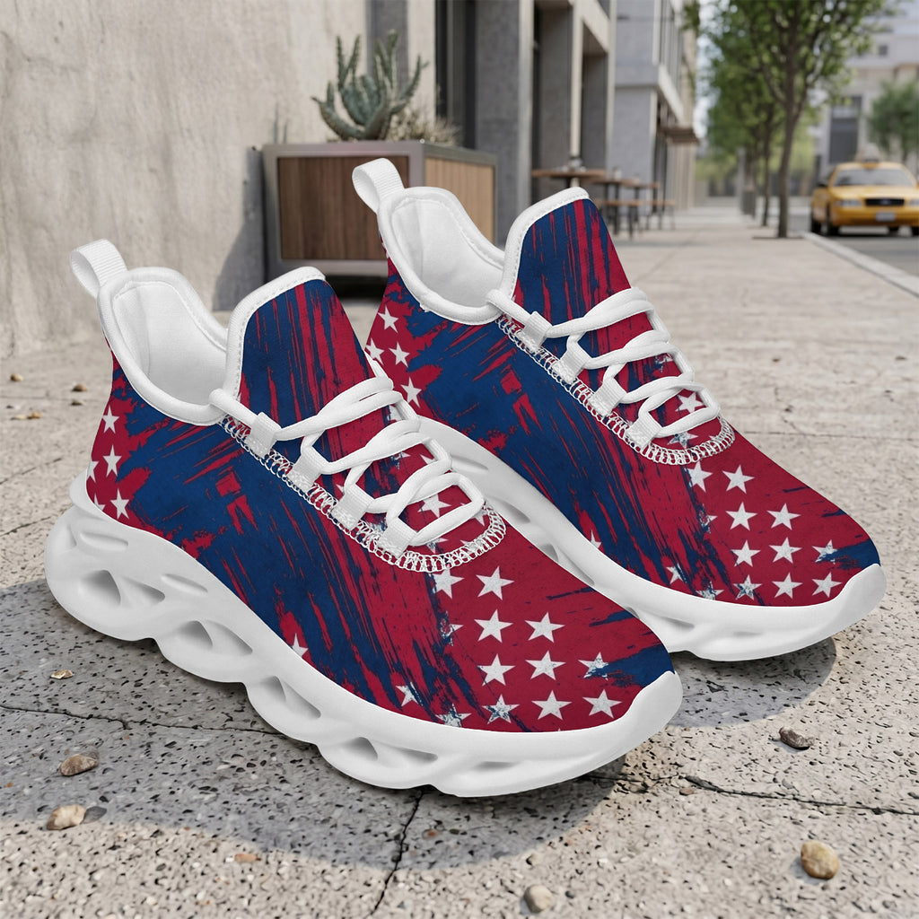 Custom United States 2026 World Cup Sneakers DIY Country Flag Running Shoes Lightweight Sport Shoes Gift for Football Fans Personalized Team Name and Logo FN003-F009144-7