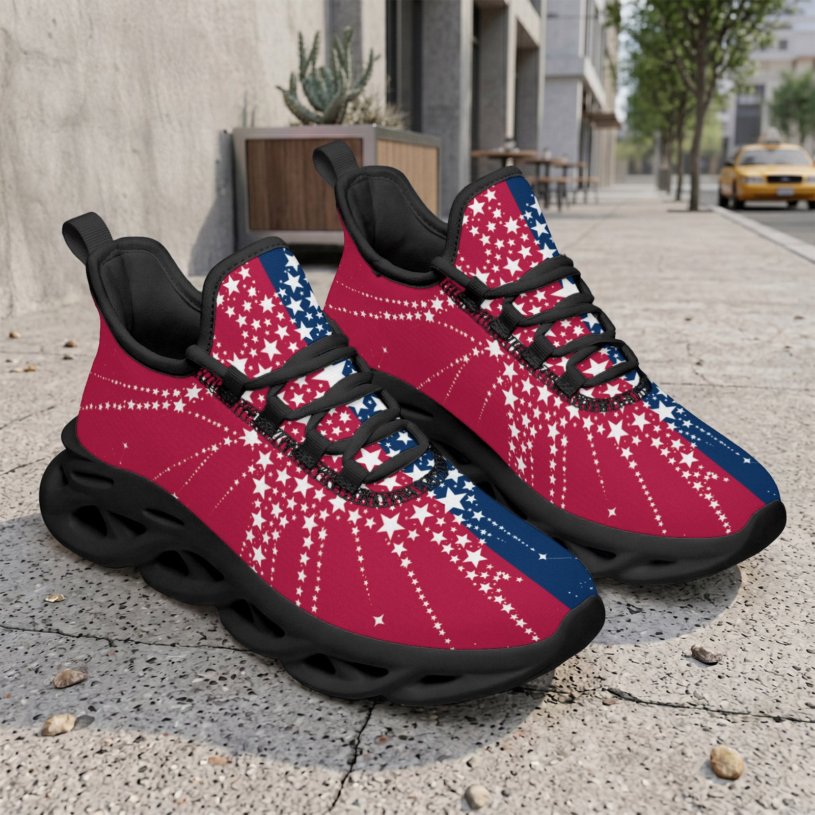 Custom United States 2026 World Cup Sneakers DIY Country Flag Running Shoes Lightweight Sport Shoes Gift for Football Fans Personalized Team Name and Logo FN003-F009144-8