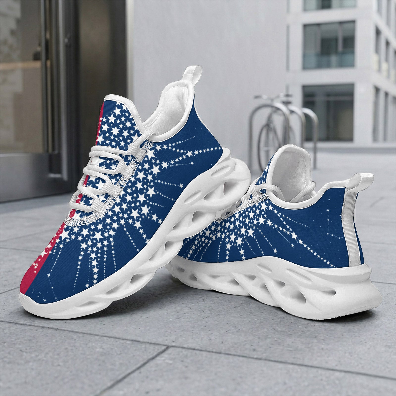 Custom United States 2026 World Cup Sneakers DIY Country Flag Running Shoes Lightweight Sport Shoes Gift for Football Fans Personalized Team Name and Logo FN003-F009144-8