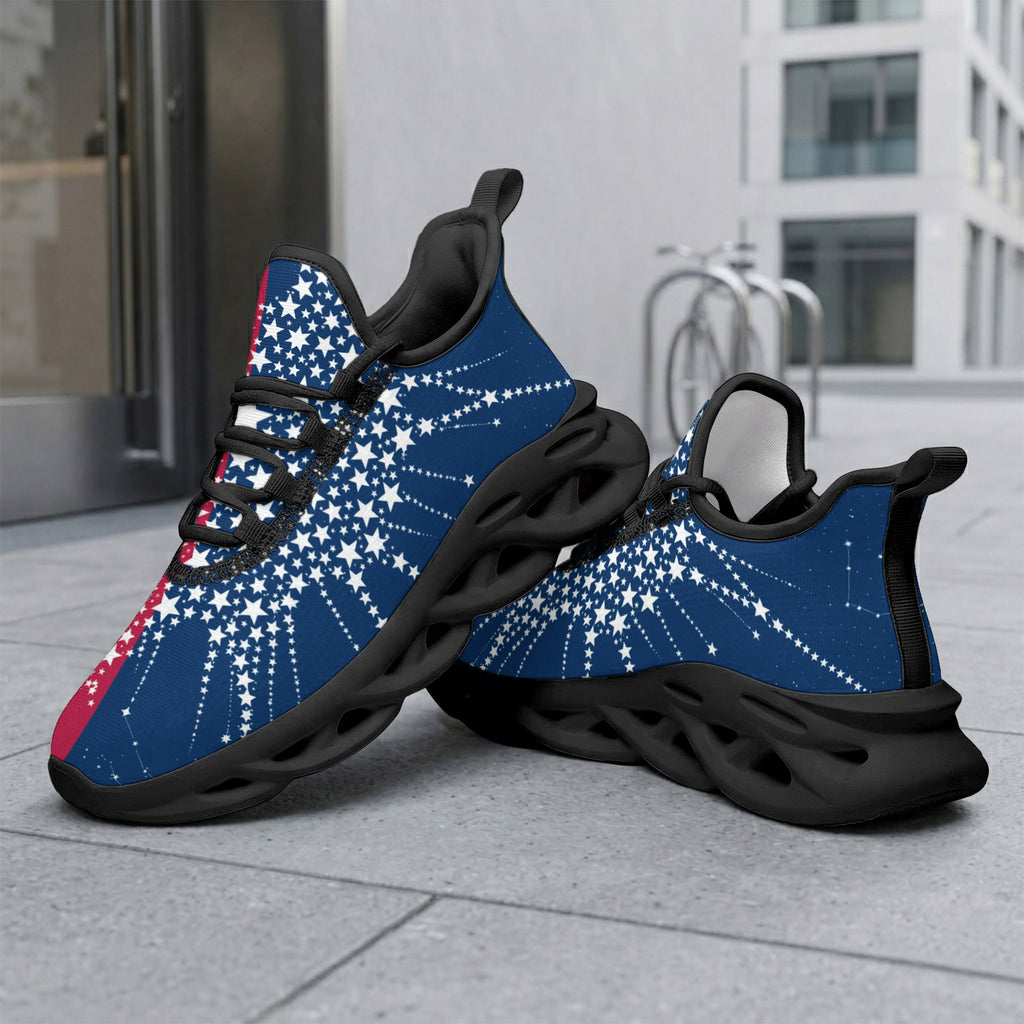 Custom United States 2026 World Cup Sneakers DIY Country Flag Running Shoes Lightweight Sport Shoes Gift for Football Fans Personalized Team Name and Logo FN003-F009144-8