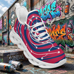 Custom United States 2026 World Cup Sneakers DIY Country Flag Running Shoes Lightweight Sport Shoes Gift for Football Fans Personalized Team Name and Logo FN003-F009144-9