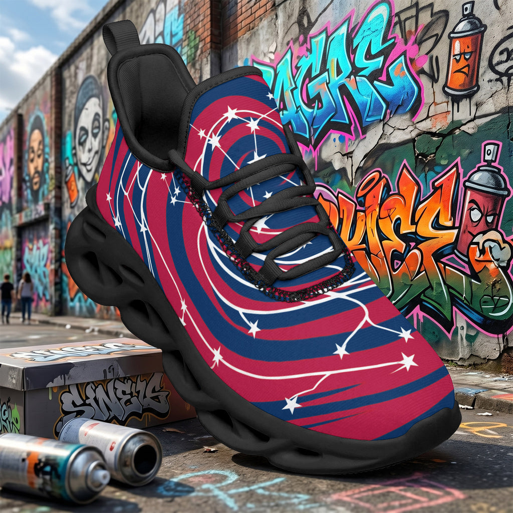 Custom United States 2026 World Cup Sneakers DIY Country Flag Running Shoes Lightweight Sport Shoes Gift for Football Fans Personalized Team Name and Logo FN003-F009144-9