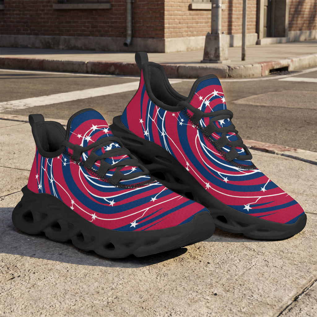 Custom United States 2026 World Cup Sneakers DIY Country Flag Running Shoes Lightweight Sport Shoes Gift for Football Fans Personalized Team Name and Logo FN003-F009144-9