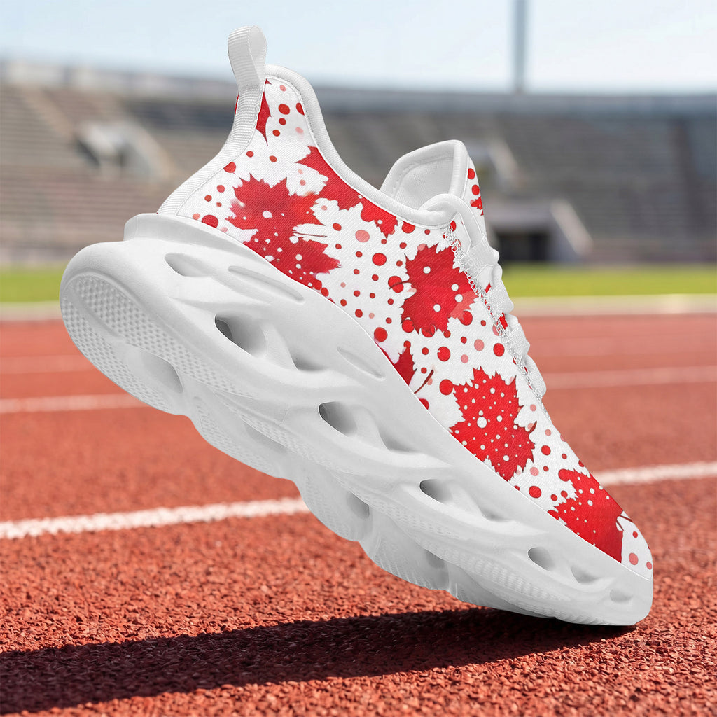 Custom Canada 2026 World Cup Sneakers DIY Country Flag Running Shoes Lightweight Sport Shoes Gift for Football Fans Personalized Team Name and Logo FN003-F009145-10