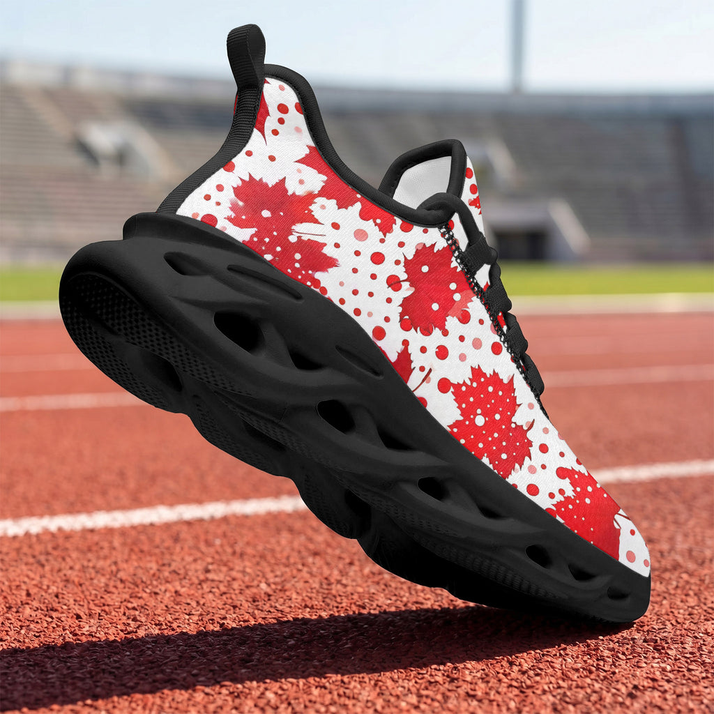 Custom Canada 2026 World Cup Sneakers DIY Country Flag Running Shoes Lightweight Sport Shoes Gift for Football Fans Personalized Team Name and Logo FN003-F009145-10