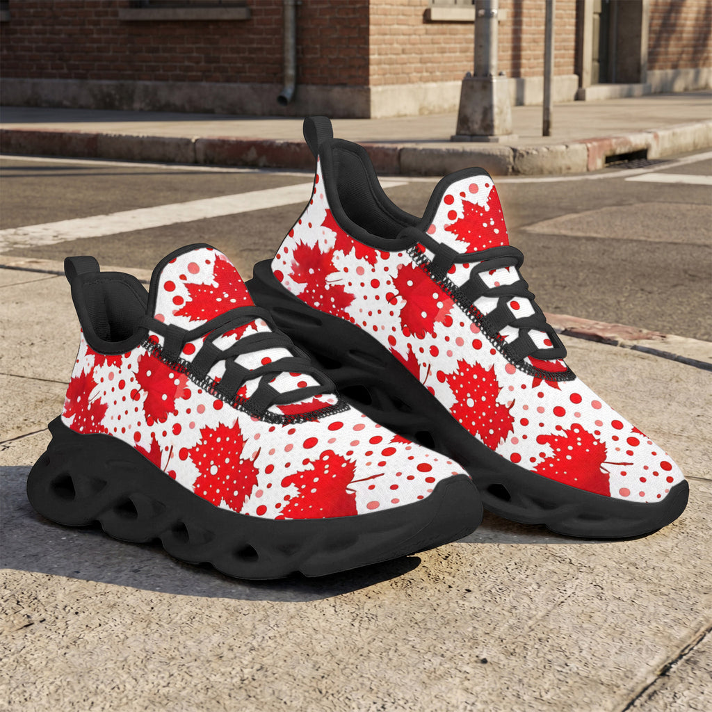 Custom Canada 2026 World Cup Sneakers DIY Country Flag Running Shoes Lightweight Sport Shoes Gift for Football Fans Personalized Team Name and Logo FN003-F009145-10