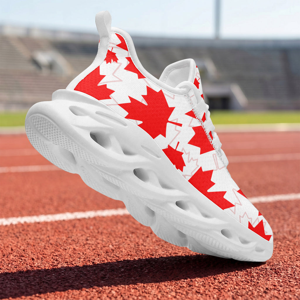 Custom Canada 2026 World Cup Sneakers DIY Country Flag Running Shoes Lightweight Sport Shoes Gift for Football Fans Personalized Team Name and Logo FN003-F009145-1