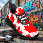 Custom Canada 2026 World Cup Sneakers DIY Country Flag Running Shoes Lightweight Sport Shoes Gift for Football Fans Personalized Team Name and Logo FN003-F009145-1