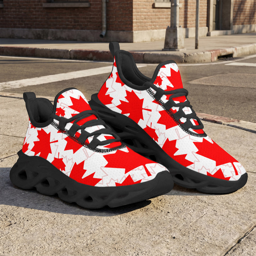 Custom Canada 2026 World Cup Sneakers DIY Country Flag Running Shoes Lightweight Sport Shoes Gift for Football Fans Personalized Team Name and Logo FN003-F009145-1