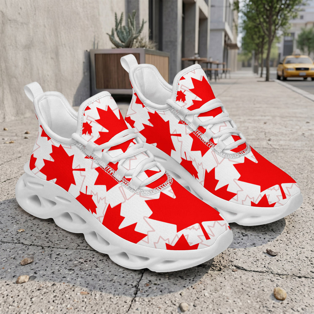 Custom Canada 2026 World Cup Sneakers DIY Country Flag Running Shoes Lightweight Sport Shoes Gift for Football Fans Personalized Team Name and Logo FN003-F009145-1