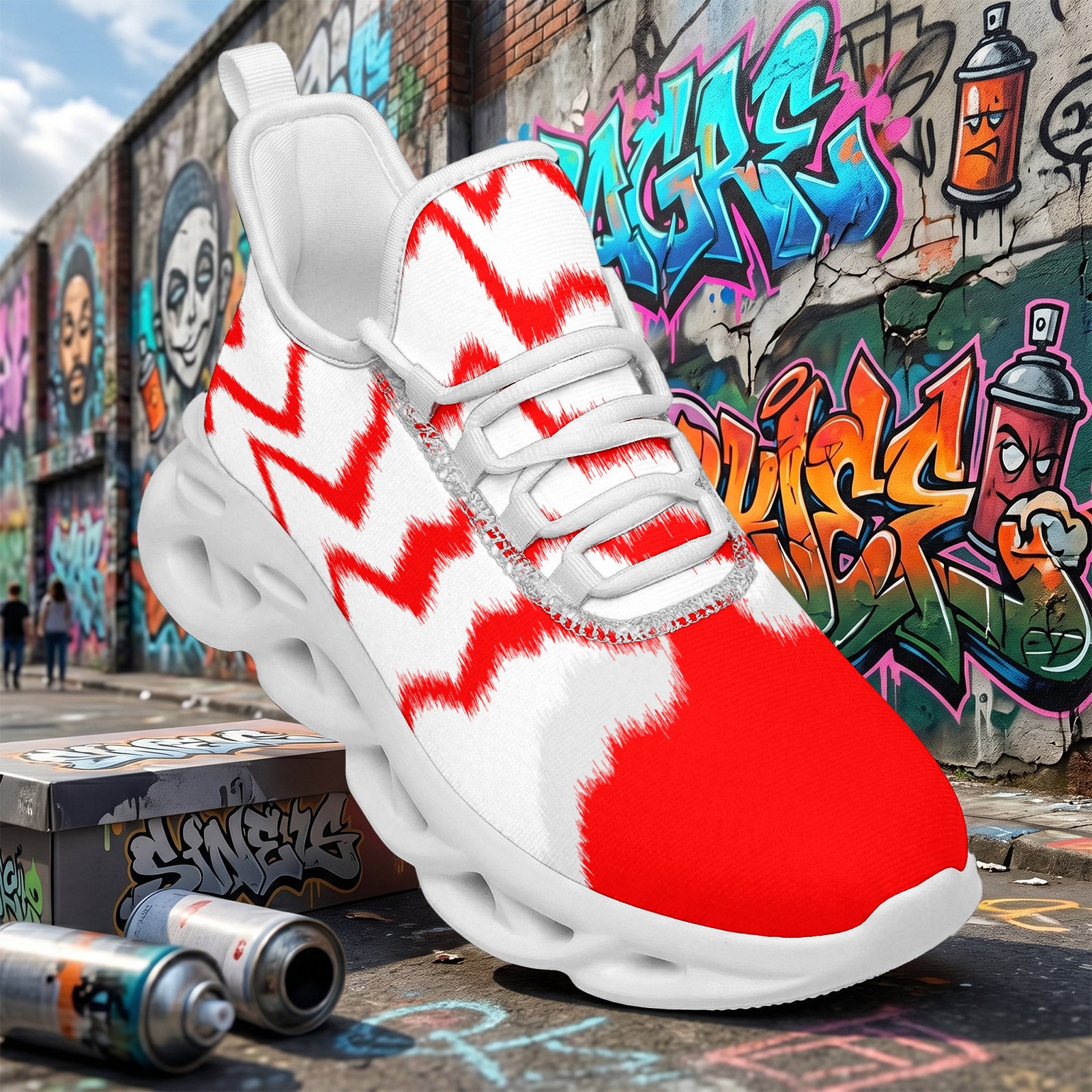 Custom Canada 2026 World Cup Sneakers DIY Country Flag Running Shoes Lightweight Sport Shoes Gift for Football Fans Personalized Team Name and Logo FN003-F009145-2