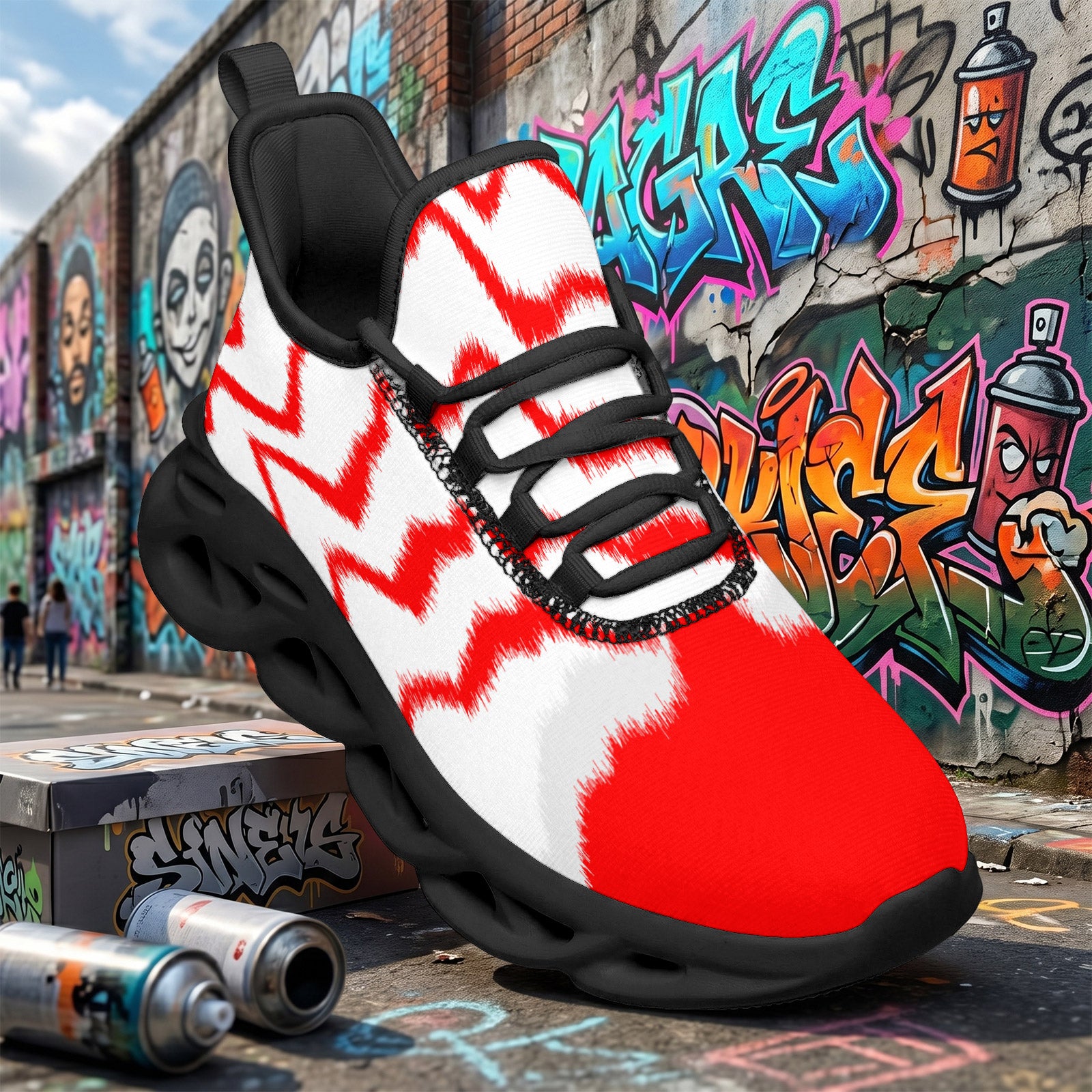 Custom Canada 2026 World Cup Sneakers DIY Country Flag Running Shoes Lightweight Sport Shoes Gift for Football Fans Personalized Team Name and Logo FN003-F009145-2