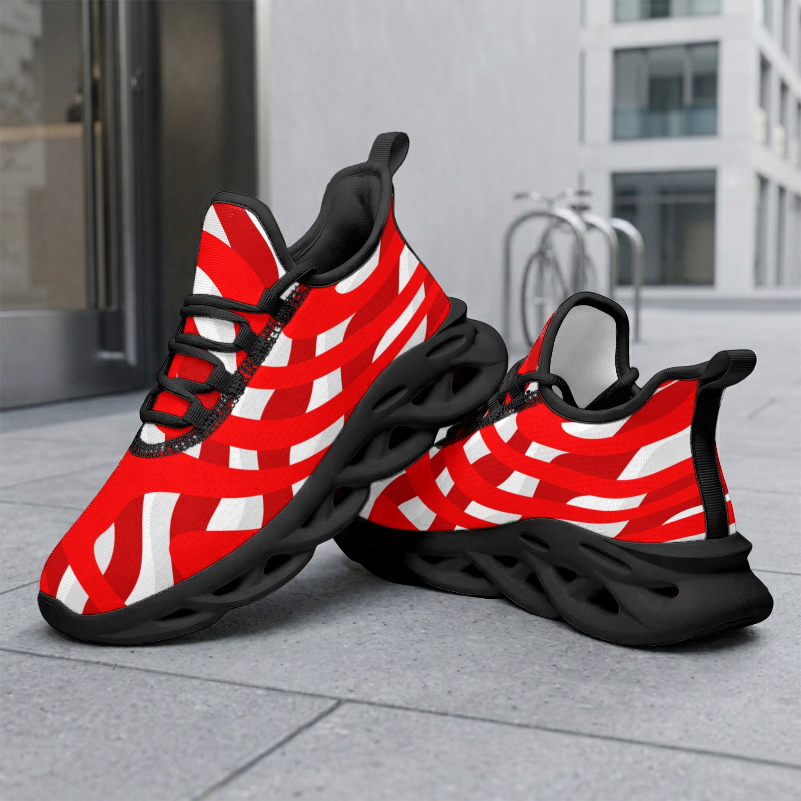 Custom Canada 2026 World Cup Sneakers DIY Country Flag Running Shoes Lightweight Sport Shoes Gift for Football Fans Personalized Team Name and Logo FN003-F009145-3