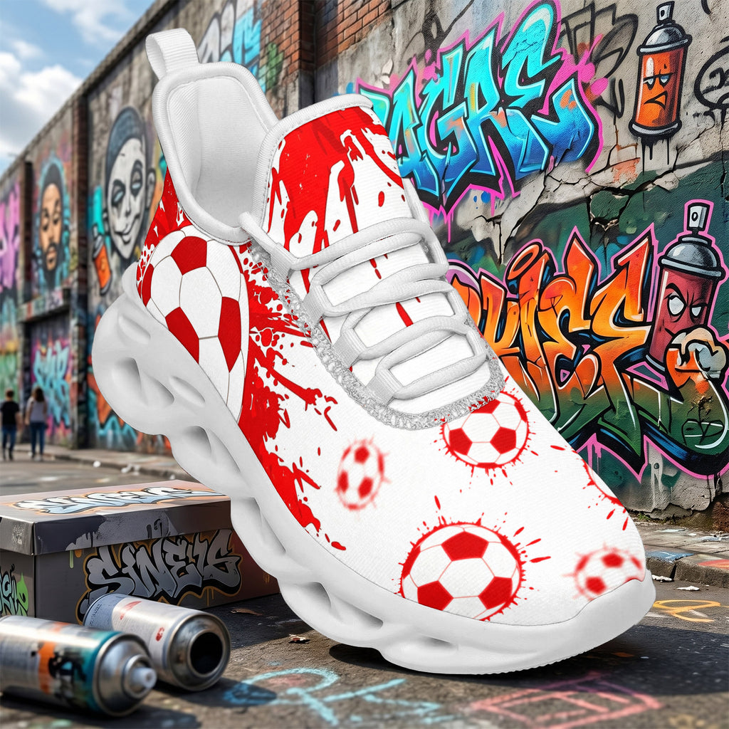 Custom Canada 2026 World Cup Sneakers DIY Country Flag Running Shoes Lightweight Sport Shoes Gift for Football Fans Personalized Team Name and Logo FN003-F009145-4