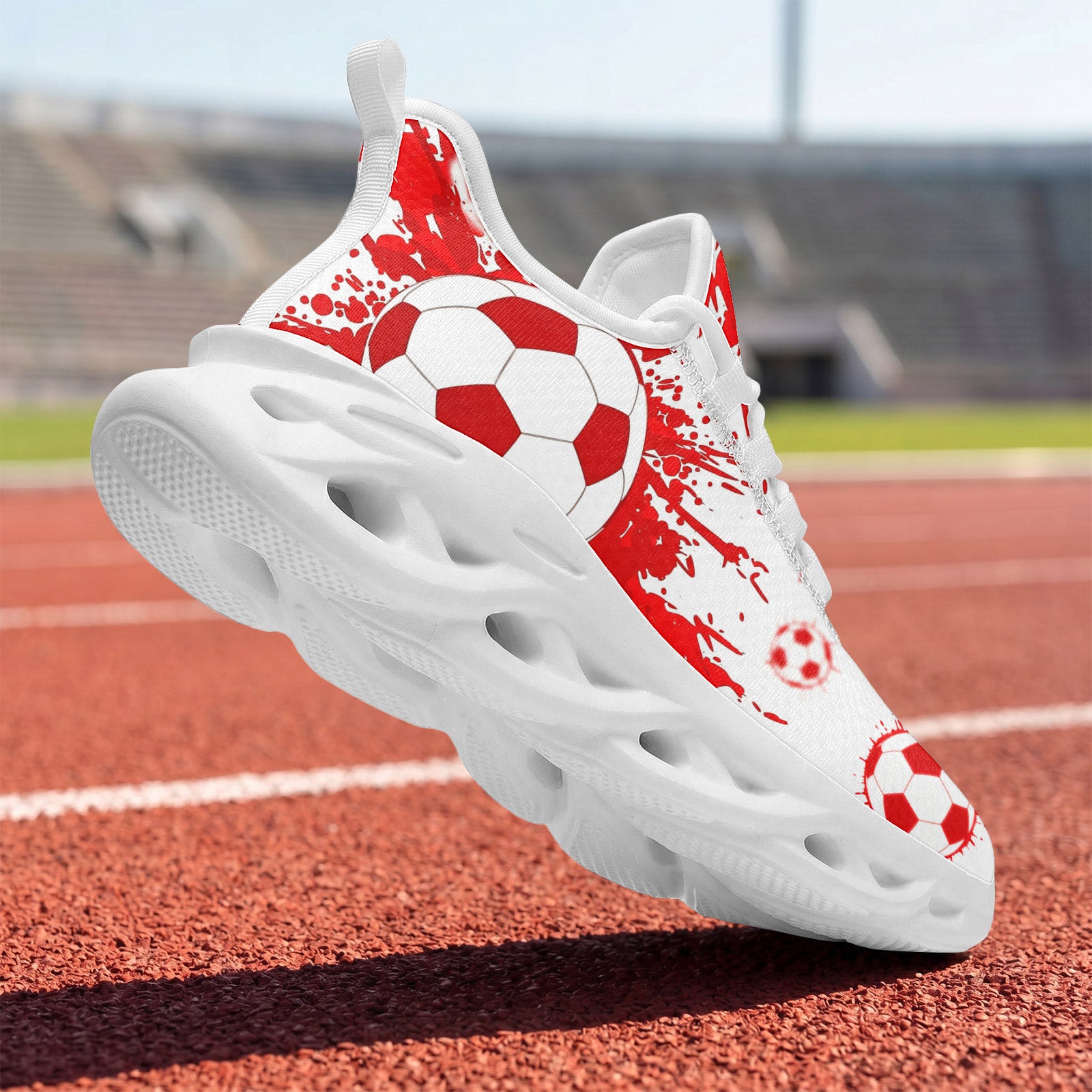 Custom Canada 2026 World Cup Sneakers DIY Country Flag Running Shoes Lightweight Sport Shoes Gift for Football Fans Personalized Team Name and Logo FN003-F009145-4