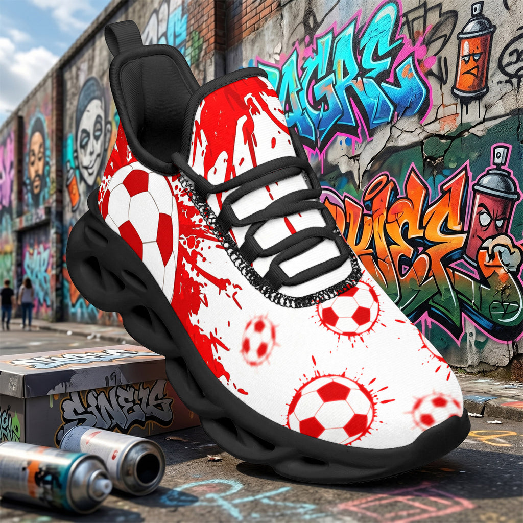 Custom Canada 2026 World Cup Sneakers DIY Country Flag Running Shoes Lightweight Sport Shoes Gift for Football Fans Personalized Team Name and Logo FN003-F009145-4