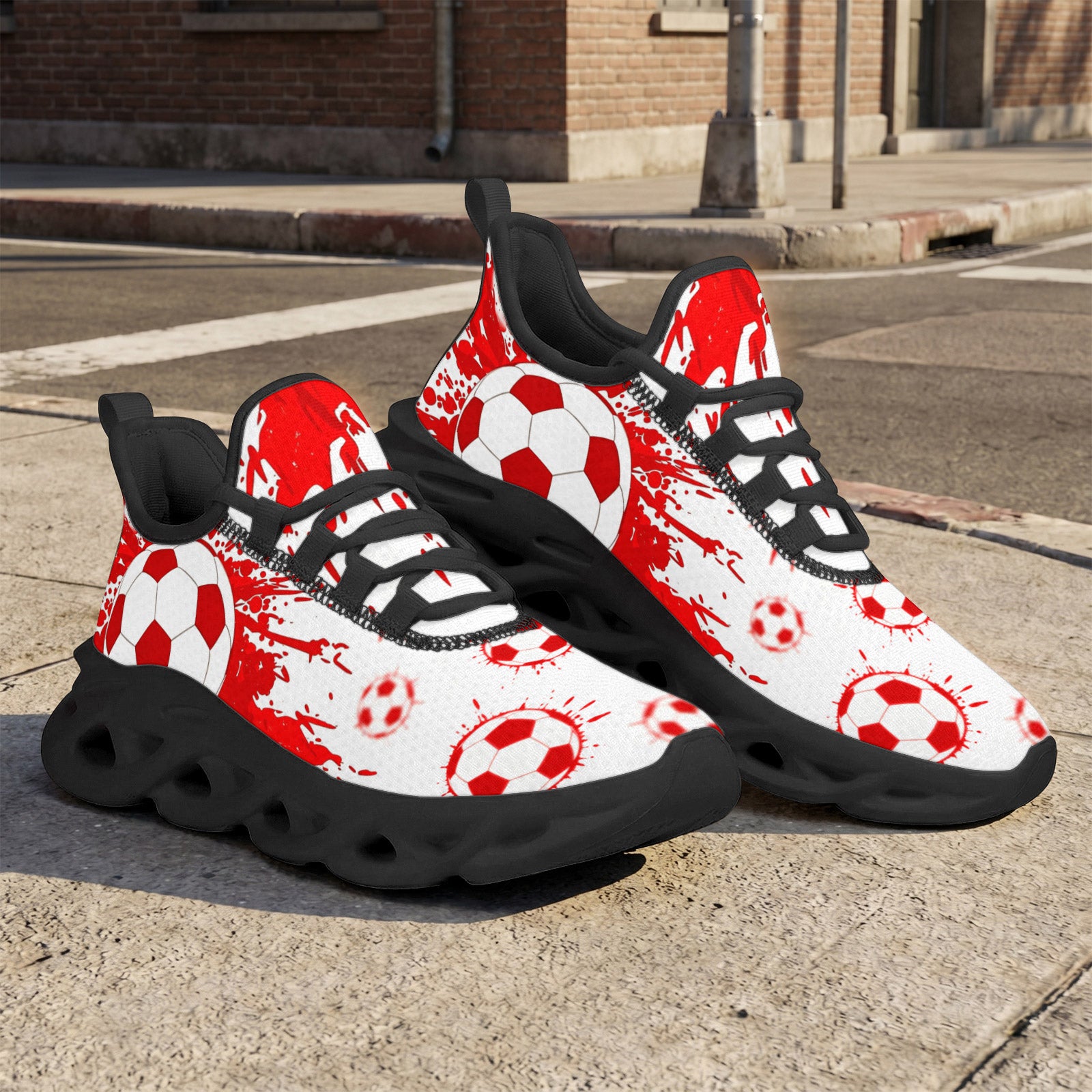 Custom Canada 2026 World Cup Sneakers DIY Country Flag Running Shoes Lightweight Sport Shoes Gift for Football Fans Personalized Team Name and Logo FN003-F009145-4